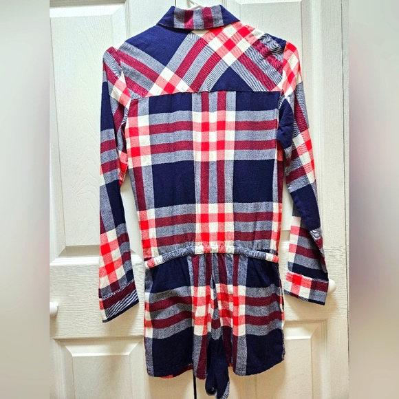Aerie Women's Long Sleeves Plaid Flannel Romper Intimate Wear Pajama Size XS NWT - Picture 2 of 5